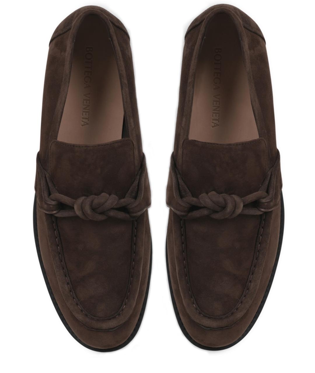 BOTTEGA VENETA Коричневые кожаные лоферы, фото 5