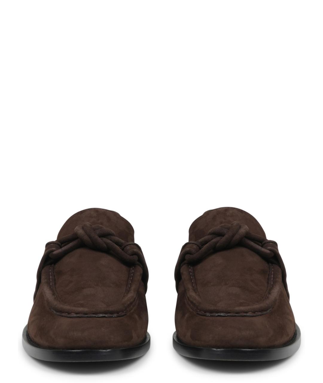 BOTTEGA VENETA Коричневые кожаные лоферы, фото 3