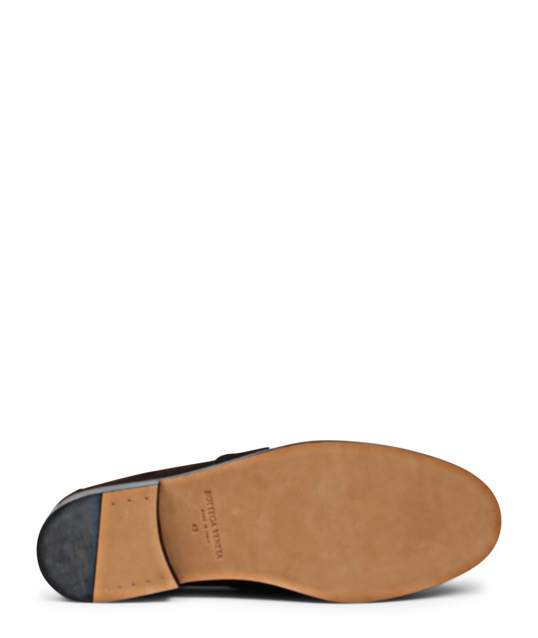 BOTTEGA VENETA Коричневые кожаные лоферы, фото 6