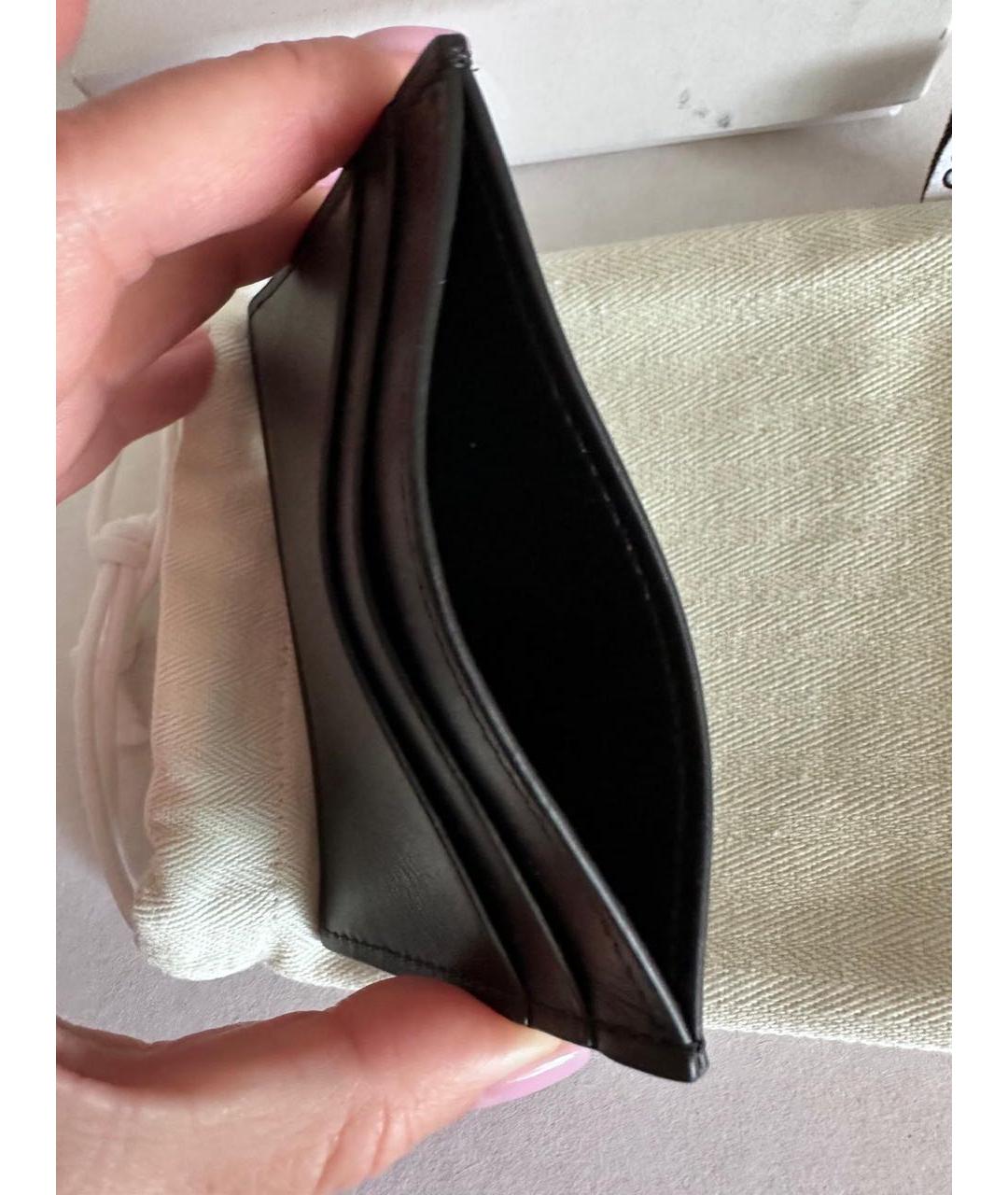 LOEWE Черный кожаный кардхолдер, фото 3