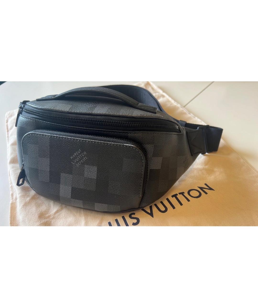 LOUIS VUITTON Черная поясная сумка, фото 4