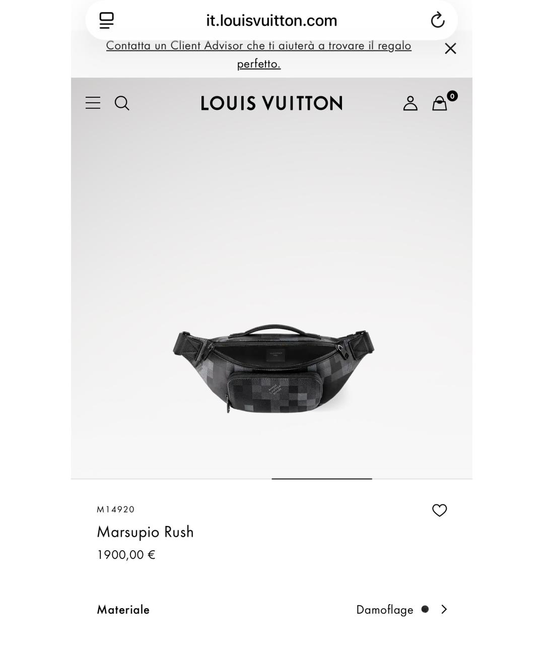 LOUIS VUITTON Черная поясная сумка, фото 2