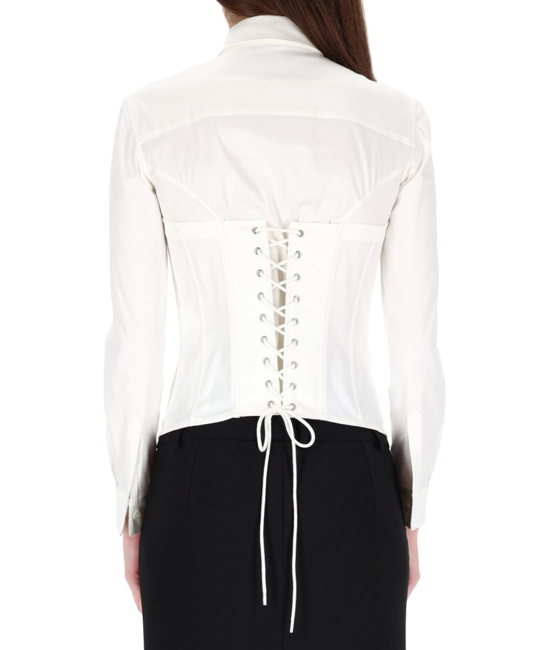 BALENCIAGA Белая хлопковая рубашка, фото 3