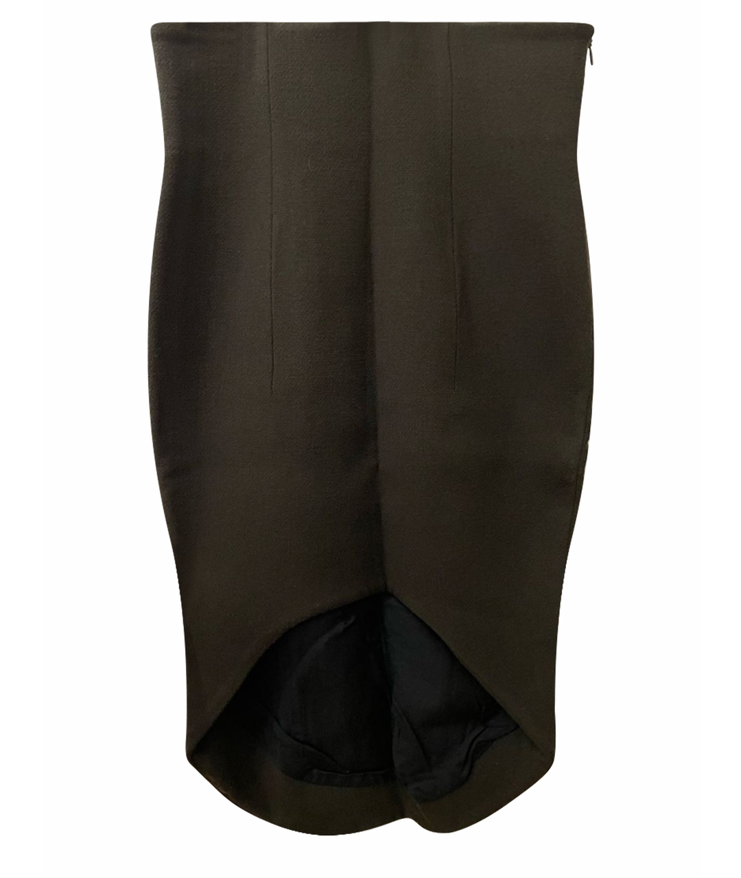 HAIDER ACKERMANN Коричневая шерстяная юбка миди, фото 1