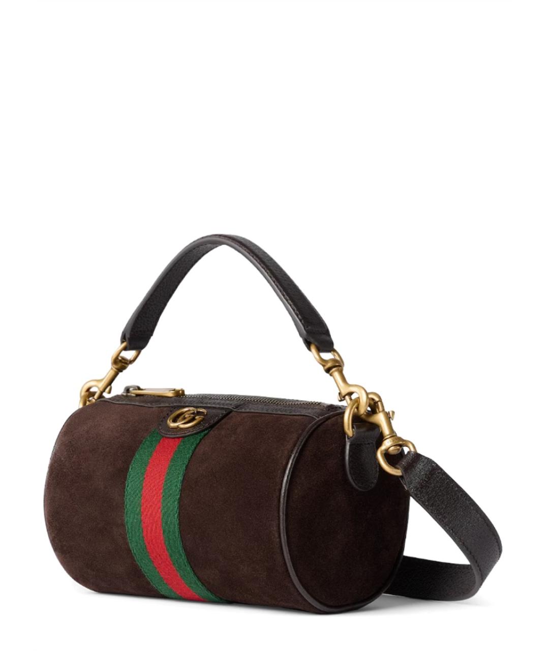 GUCCI Коричневая кожаная сумка тоут, фото 2