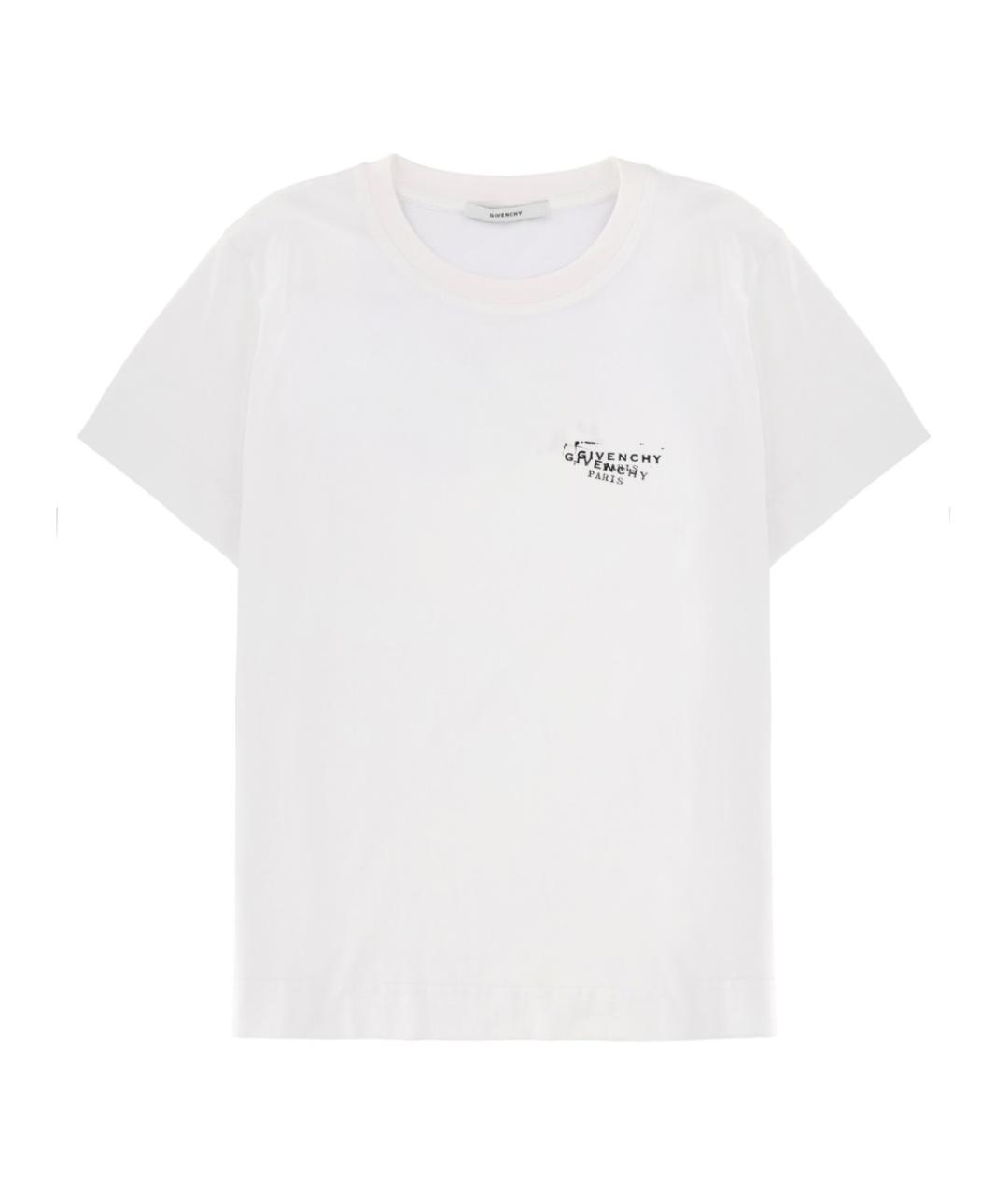 GIVENCHY Белая хлопковая футболка, фото 1