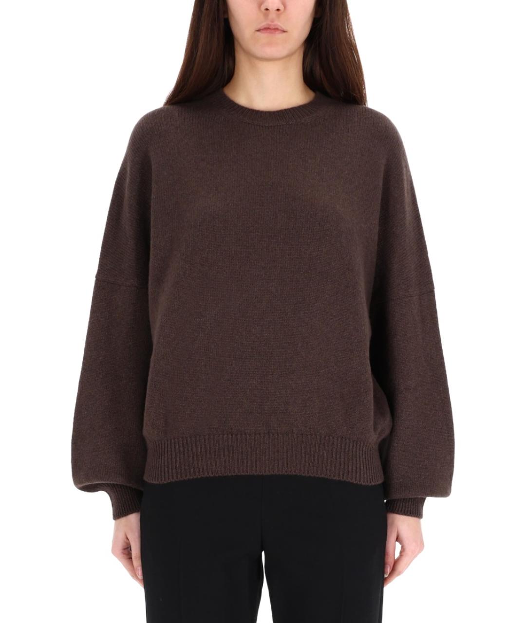 KHAITE Коричневый кашемировый джемпер / свитер, фото 2