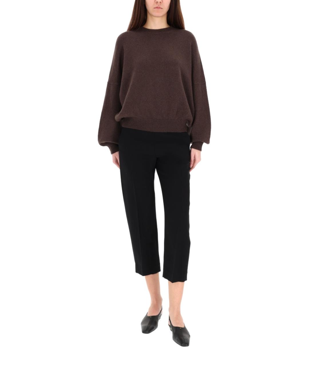 KHAITE Коричневый кашемировый джемпер / свитер, фото 4