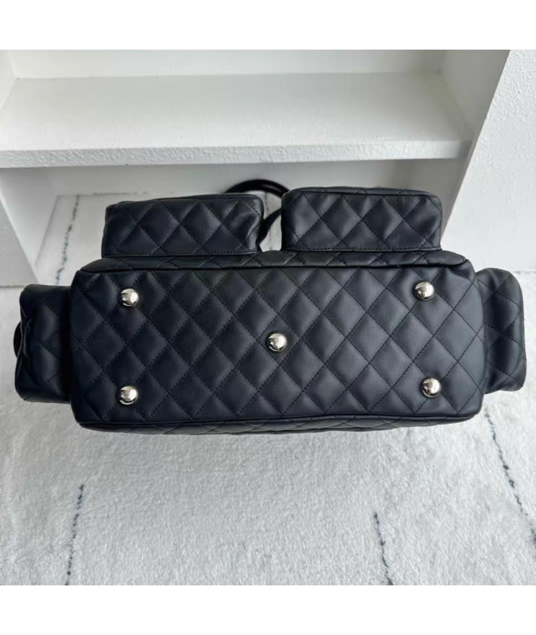 CHANEL Черная кожаная сумка через плечо, фото 6