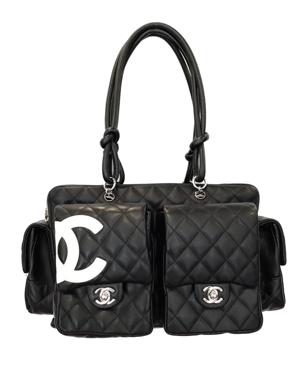 CHANEL Черная кожаная сумка через плечо, фото 1