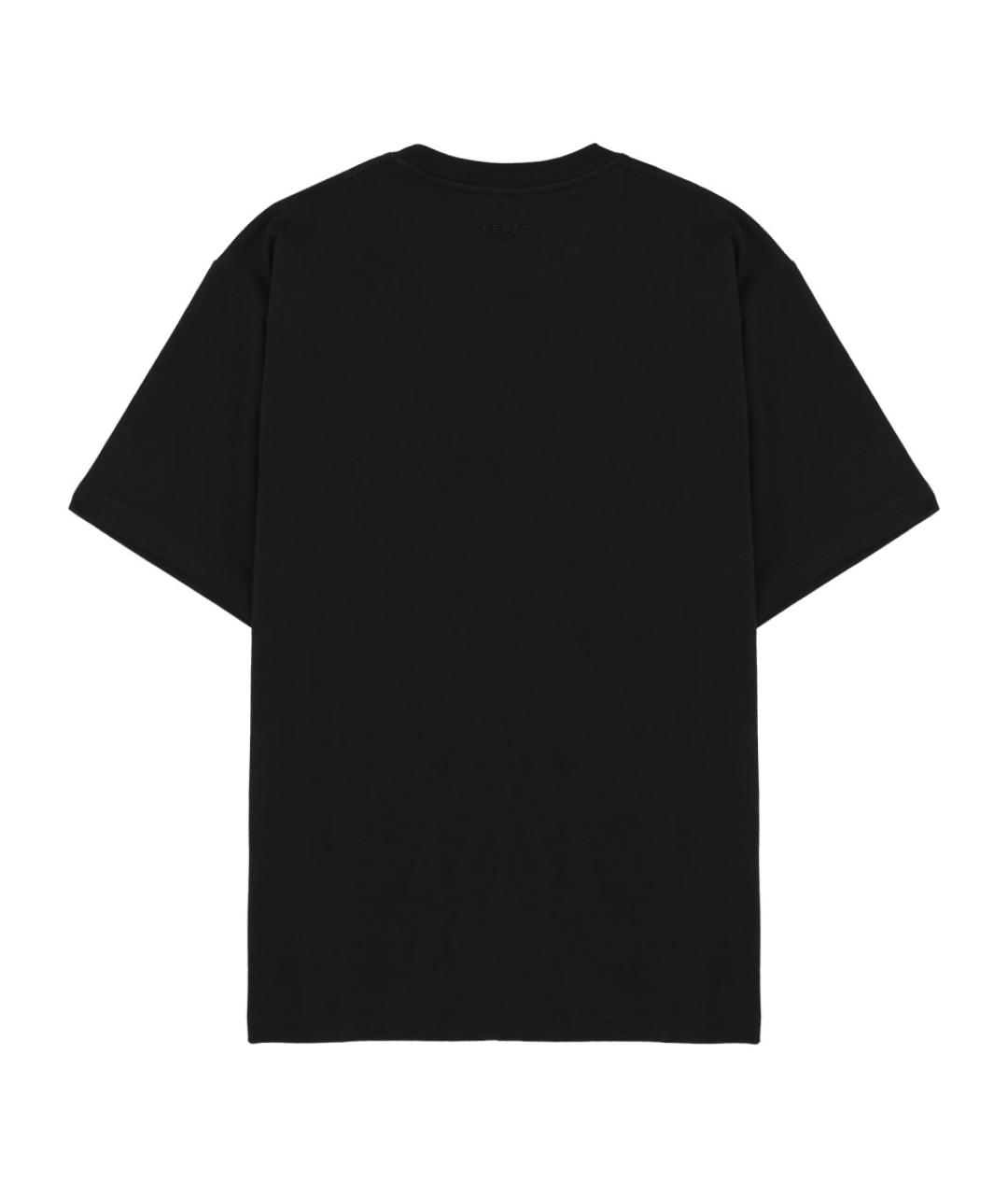 KENZO Черная хлопковая футболка, фото 2