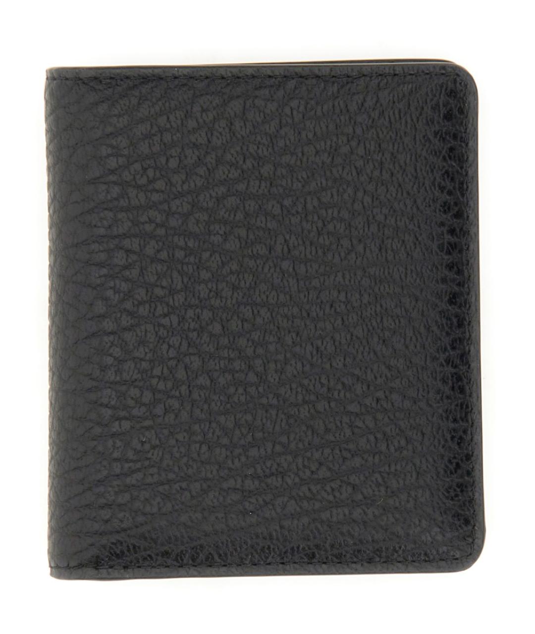 MAISON MARGIELA Черный кожаный кошелек, фото 1