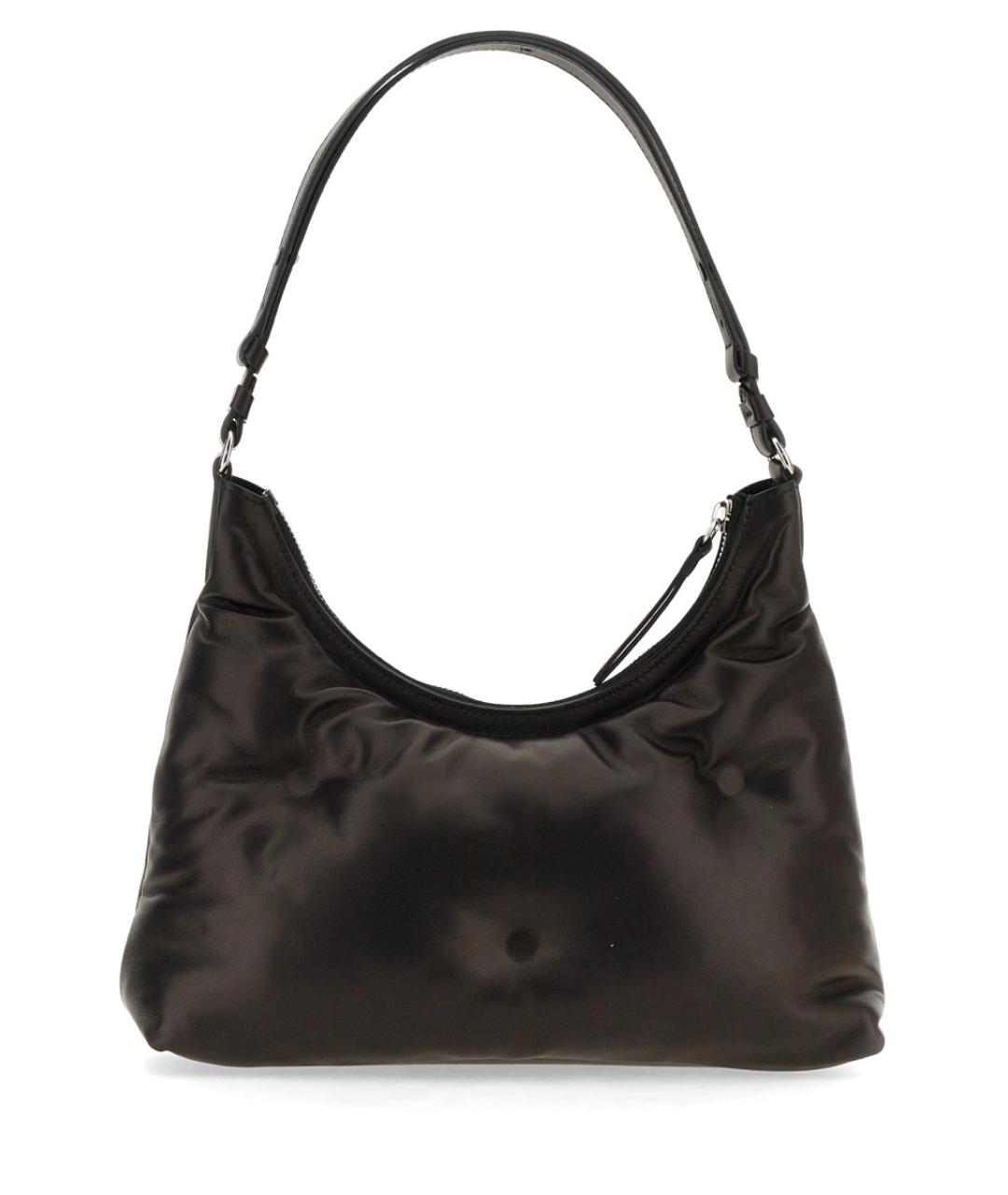 MAISON MARGIELA Черная кожаная сумка на плечо, фото 2