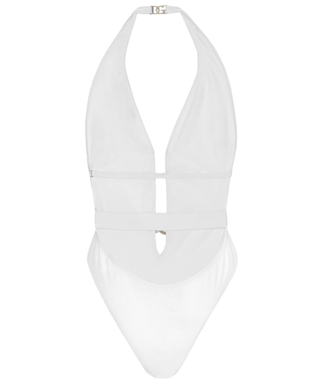 DOLCE&GABBANA Белый полиамидовый купальник, фото 3
