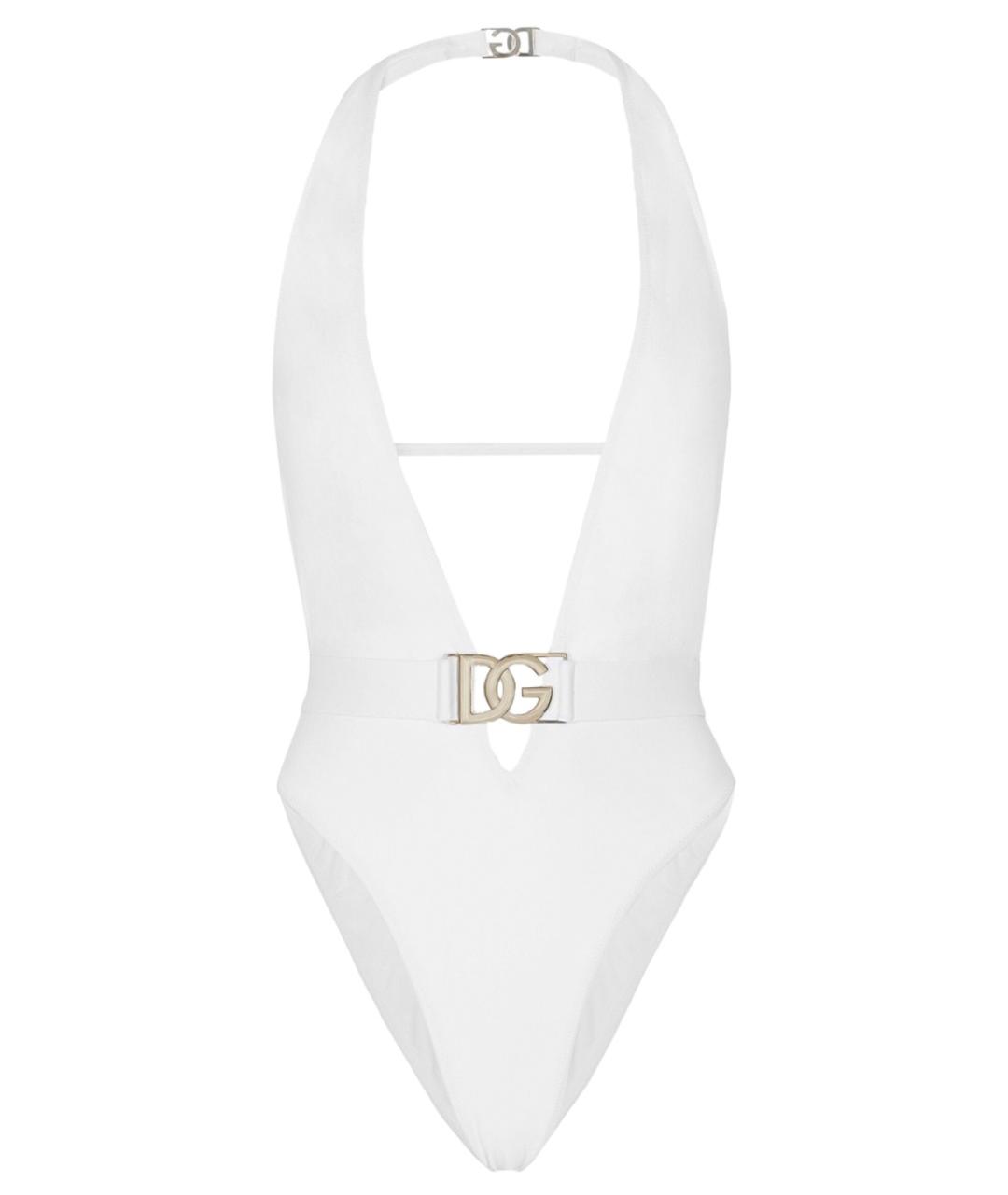 DOLCE&GABBANA Белый полиамидовый купальник, фото 1