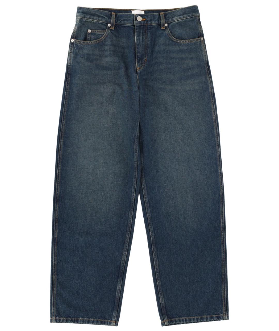 ISABEL MARANT Синие хлопковые прямые джинсы, фото 1