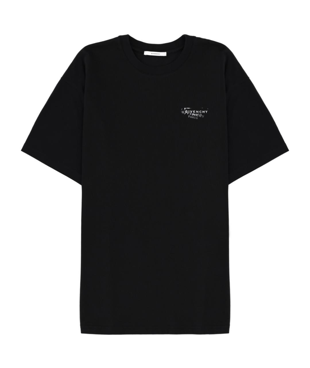 GIVENCHY Черная хлопковая футболка, фото 1