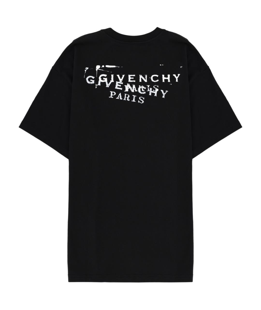 GIVENCHY Черная хлопковая футболка, фото 2
