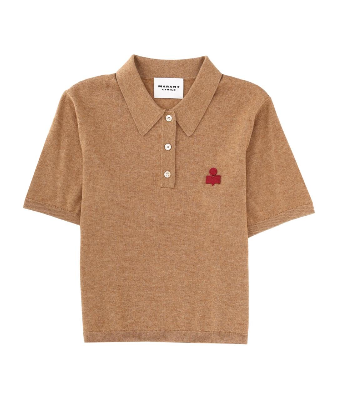 ISABEL MARANT ETOILE Бежевая хлопковая футболка, фото 1