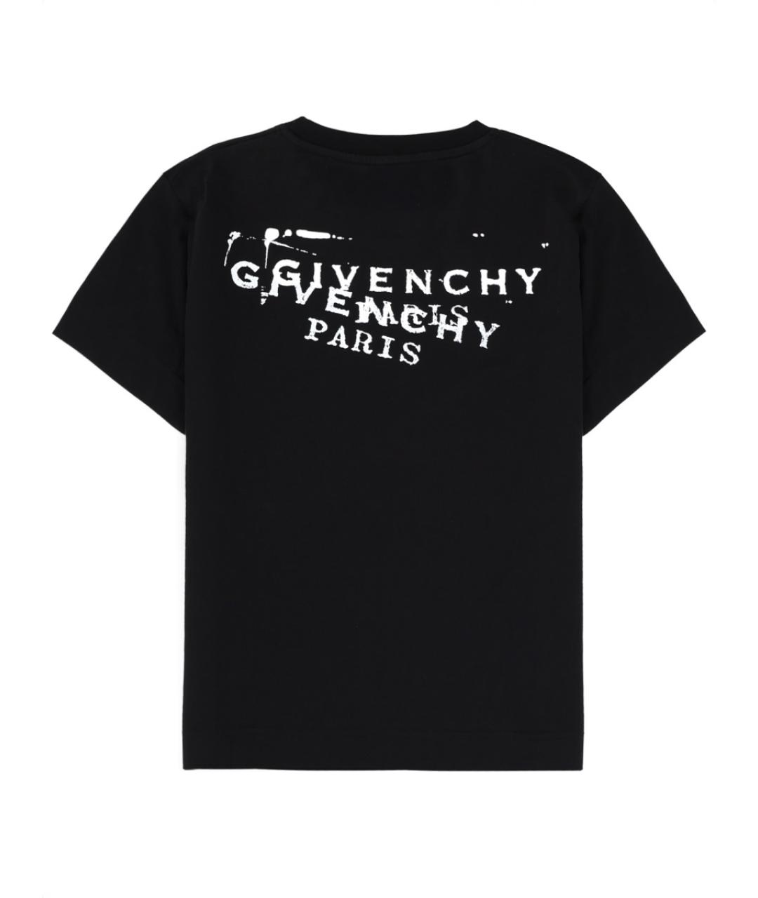 GIVENCHY Черная хлопковая футболка, фото 2