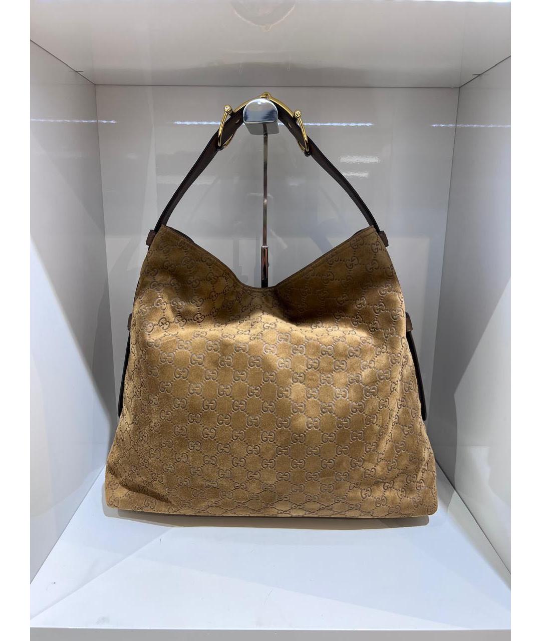 GUCCI Бежевая сумка с короткими ручками, фото 3