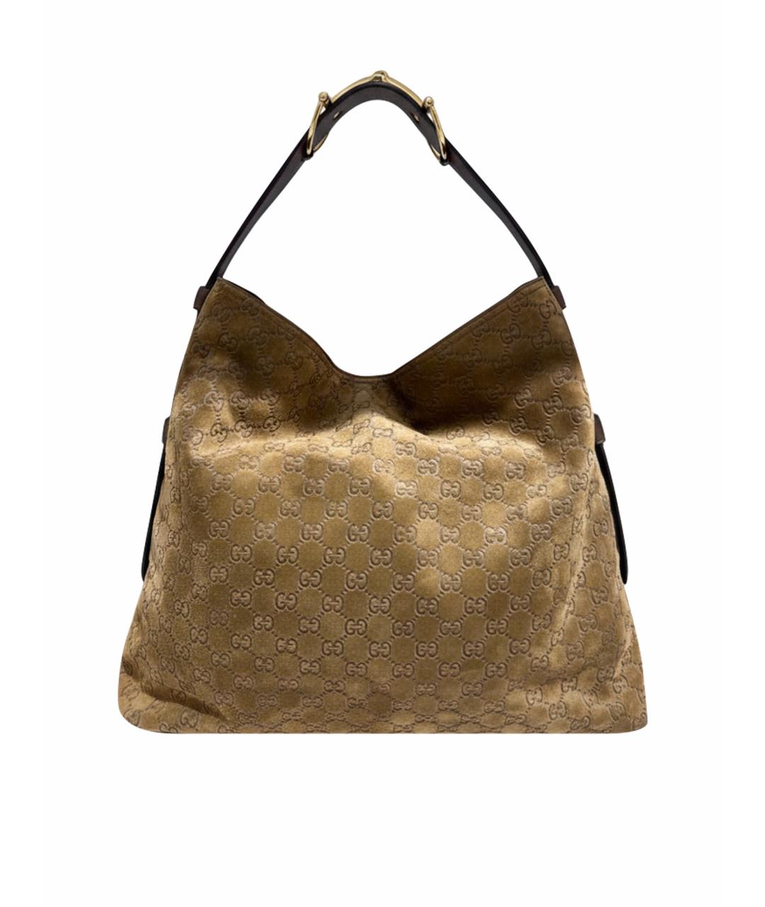 GUCCI Бежевая сумка с короткими ручками, фото 1