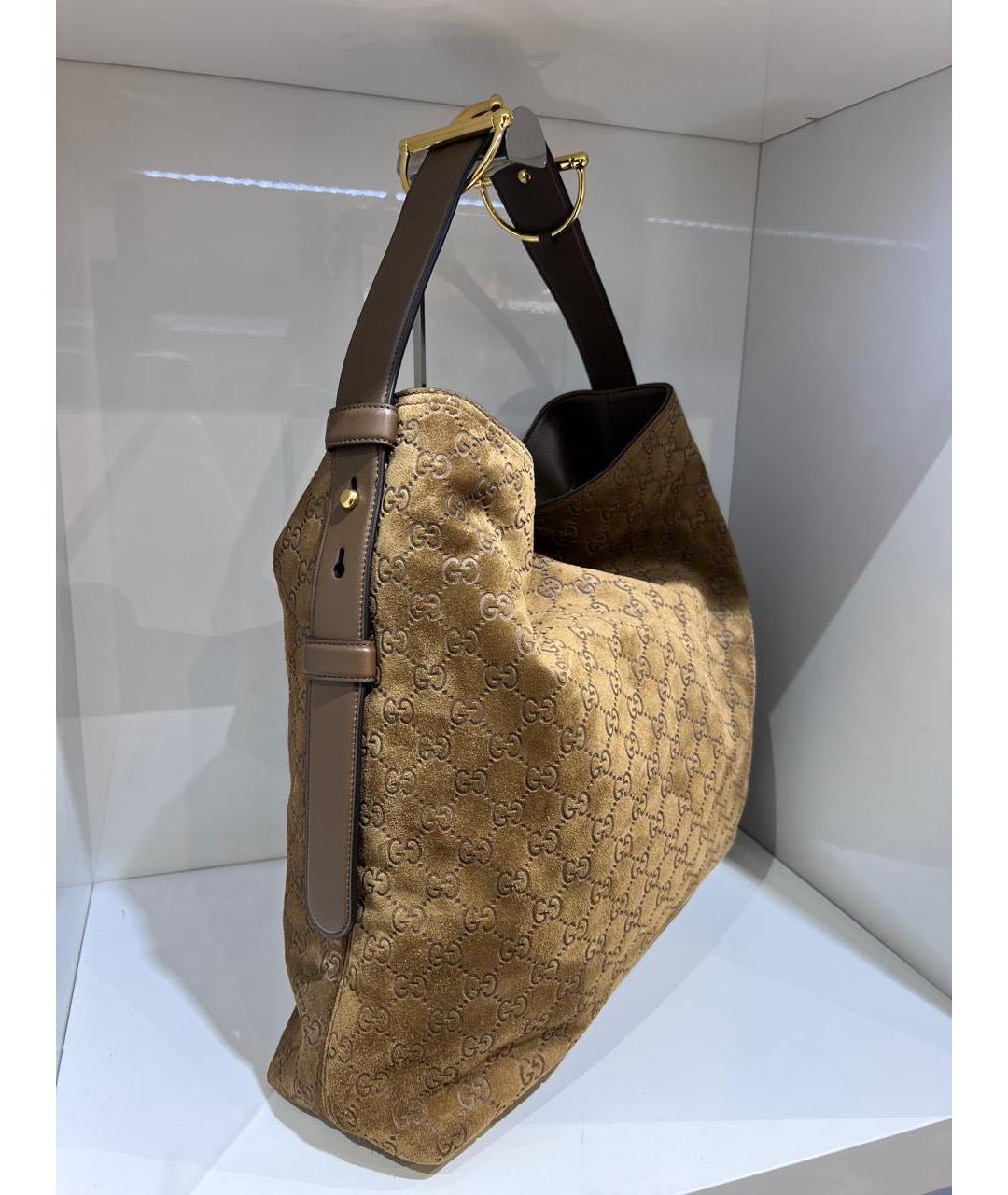 GUCCI Бежевая сумка с короткими ручками, фото 2