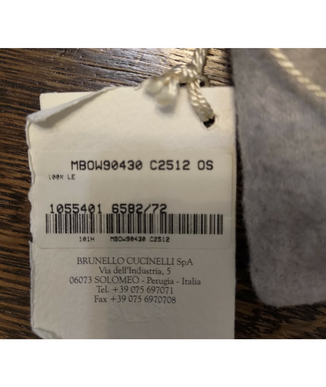 BRUNELLO CUCINELLI Хаки кожаный браслет, фото 4