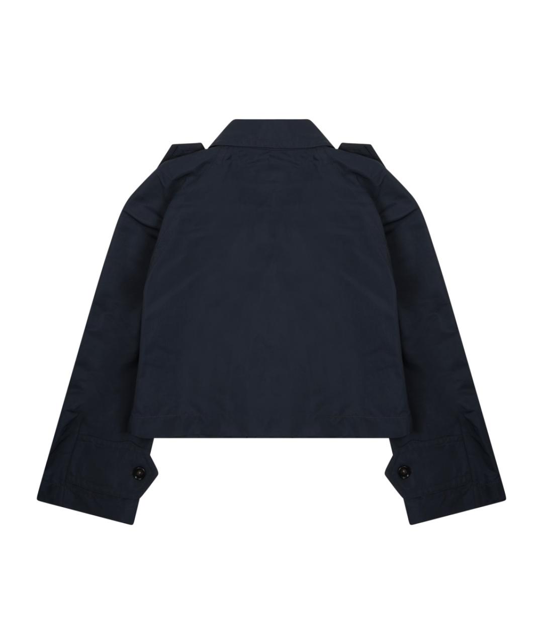 BOTTEGA VENETA Синий полиамидовый тренч/плащ, фото 2