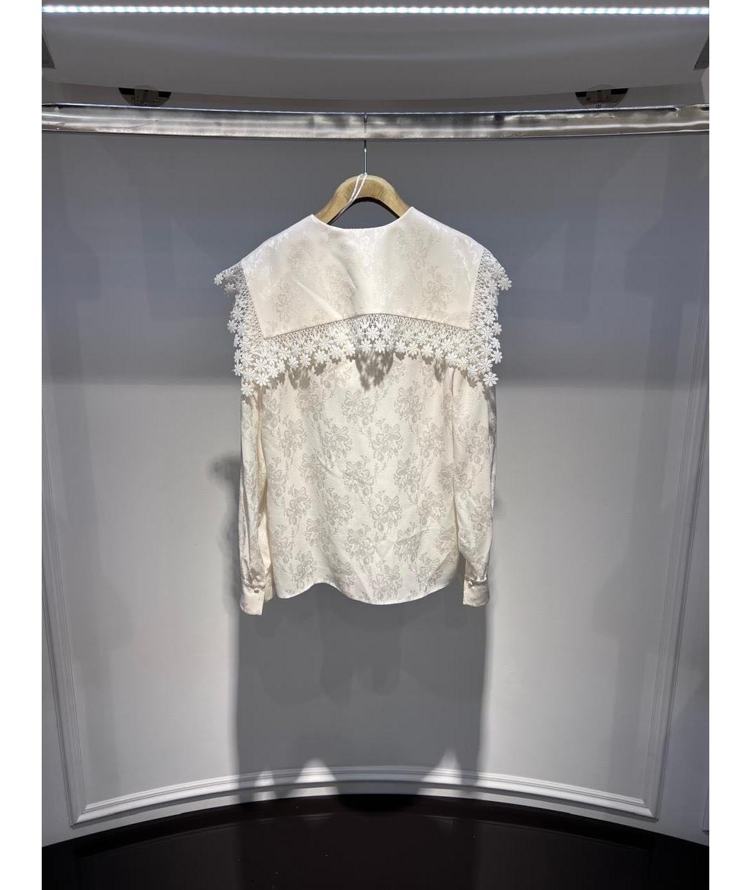 CHLOE Бежевая шелковая блузы, фото 2