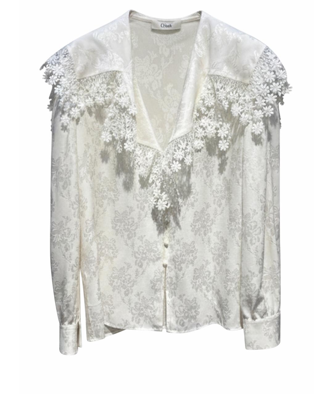 CHLOE Бежевая шелковая блузы, фото 1