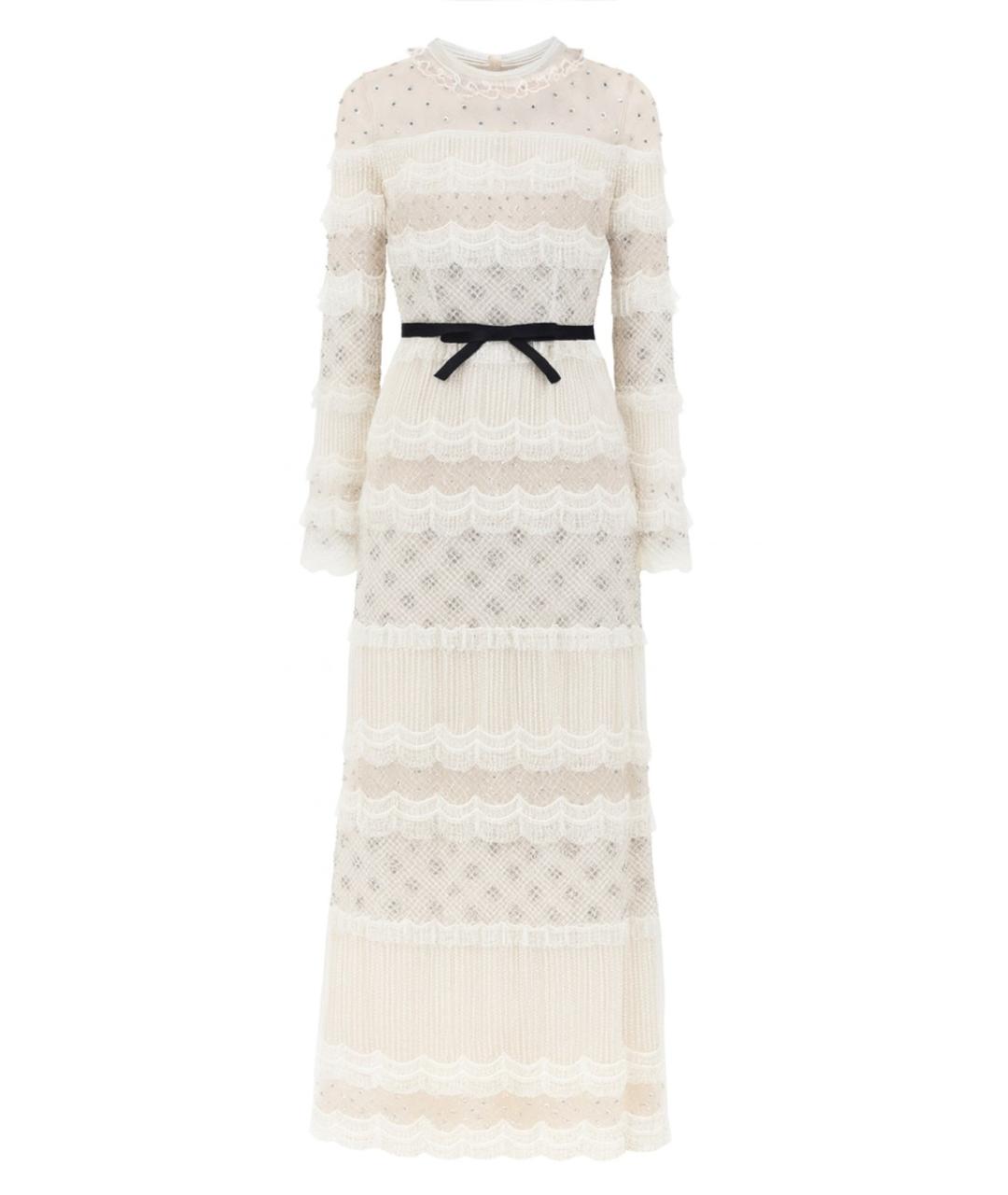 VALENTINO Белое полиамидовое повседневное платье, фото 1