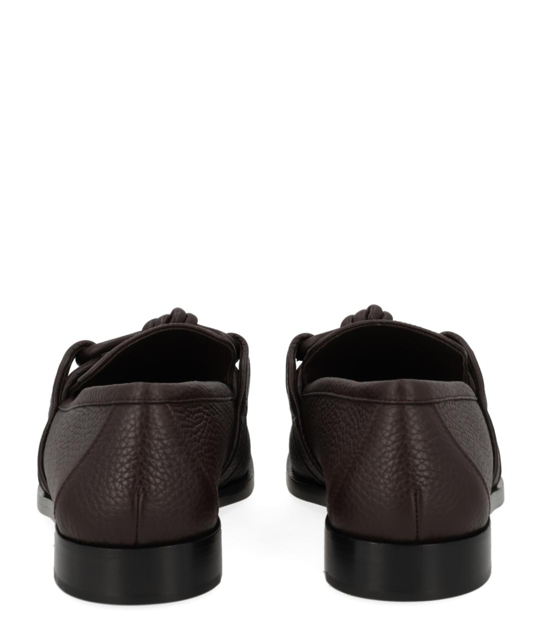 BOTTEGA VENETA Коричневые кожаные лоферы, фото 4