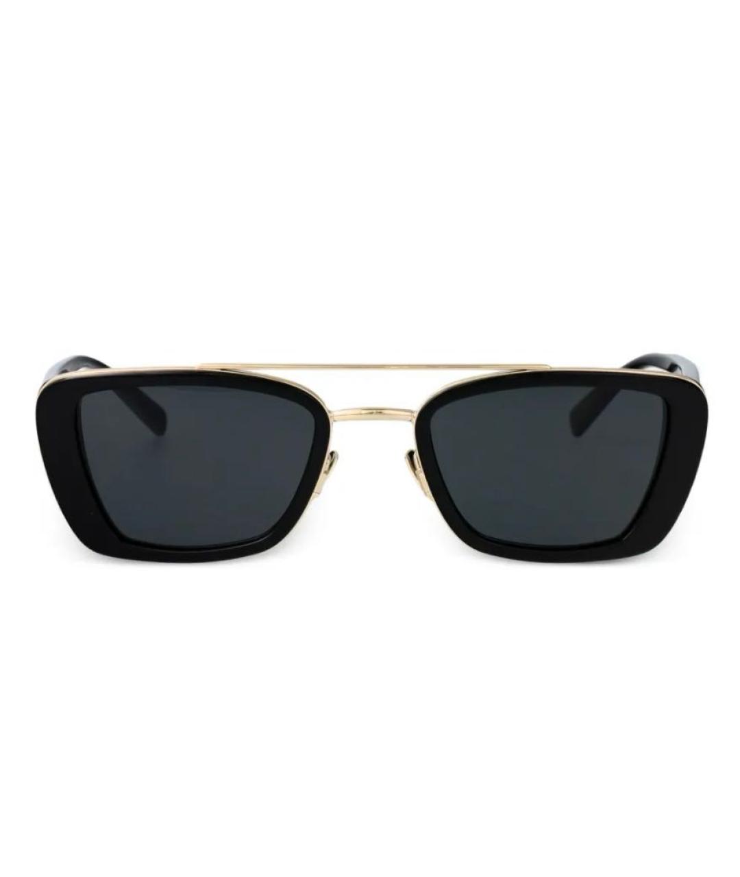 SAINT LAURENT Черные пластиковые солнцезащитные очки, фото 4