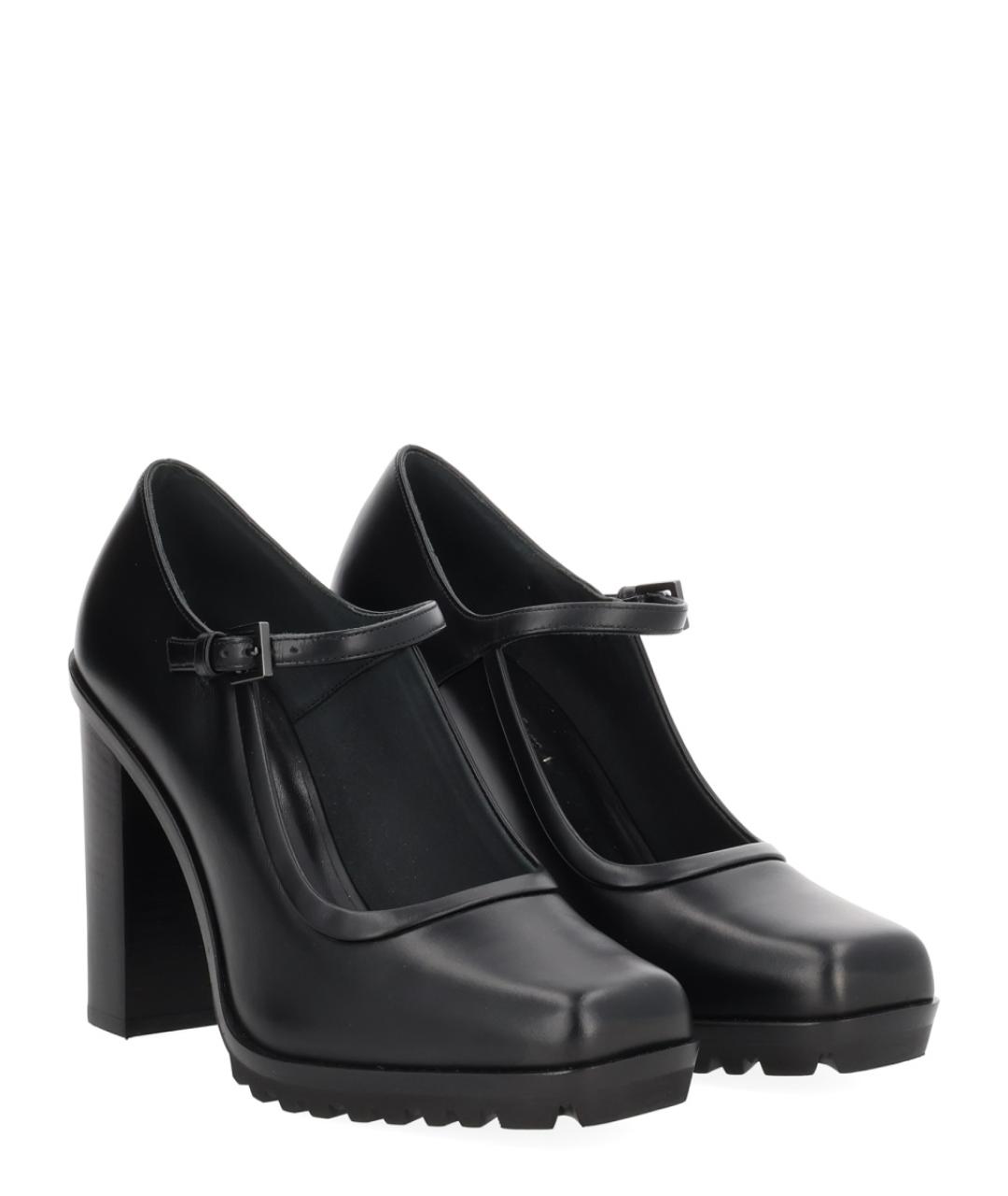 MAX MARA Черные кожаные туфли, фото 2