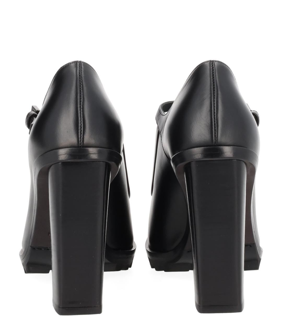 MAX MARA Черные кожаные туфли, фото 4