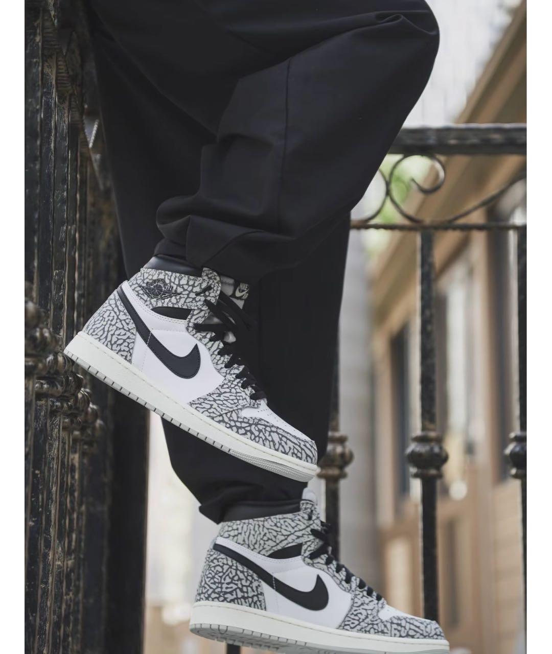 JORDAN Кожаные высокие кроссовки / кеды, фото 2