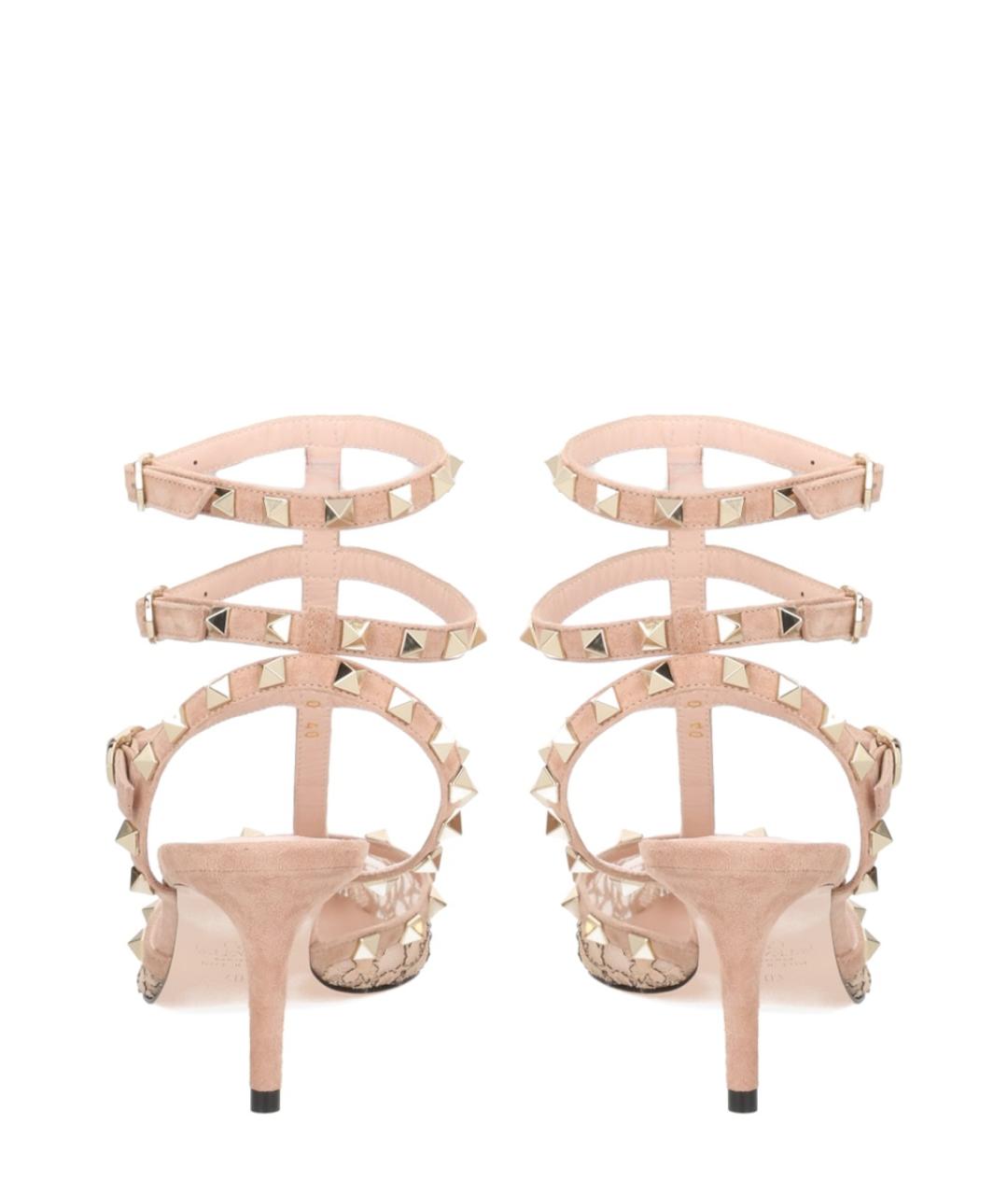 VALENTINO Бежевые текстильные туфли, фото 4