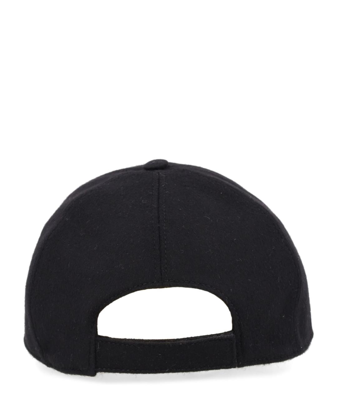 FENDI Черная шерстяная кепка/бейсболка, фото 2