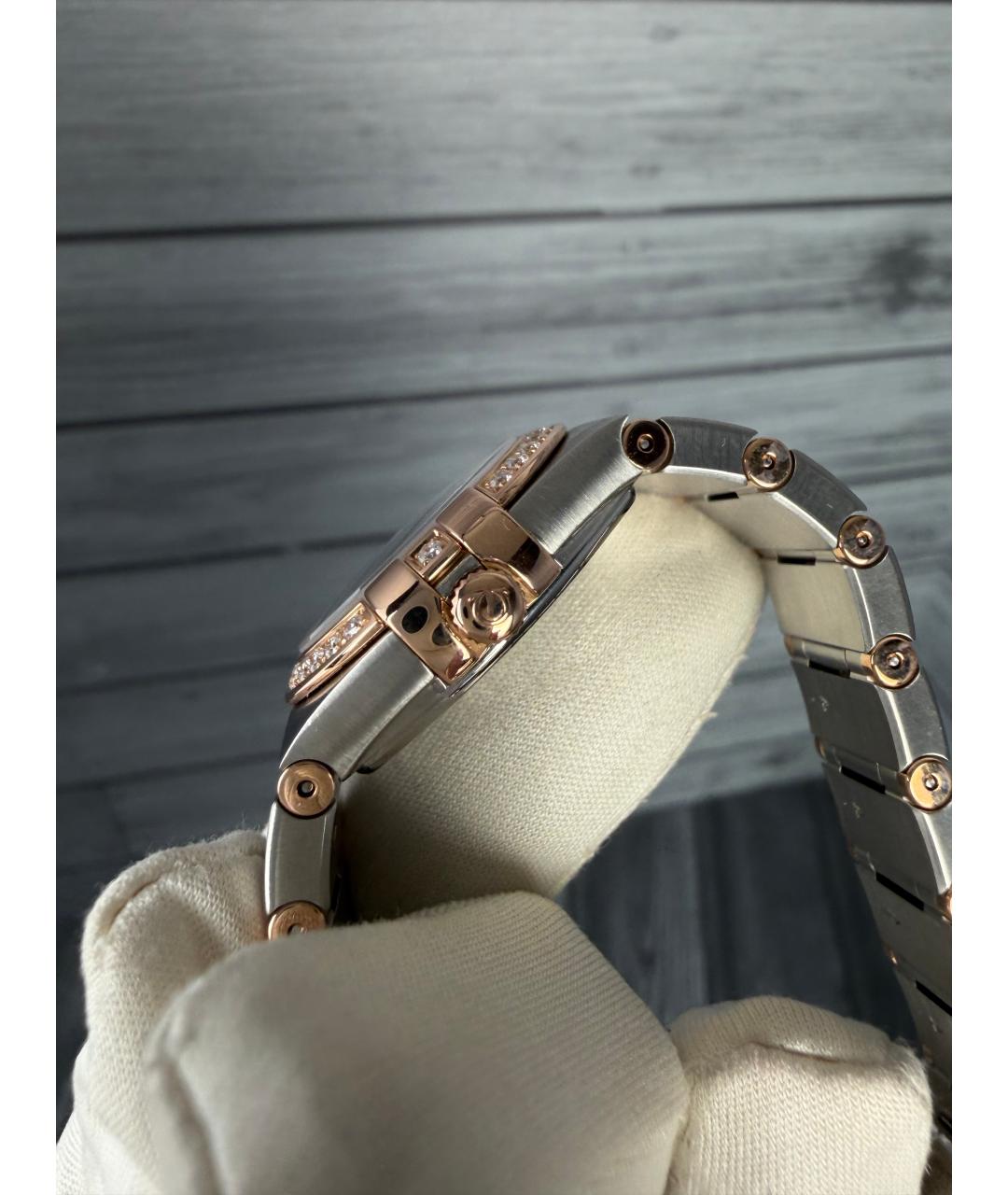 OMEGA Белые часы из розового золота, фото 5