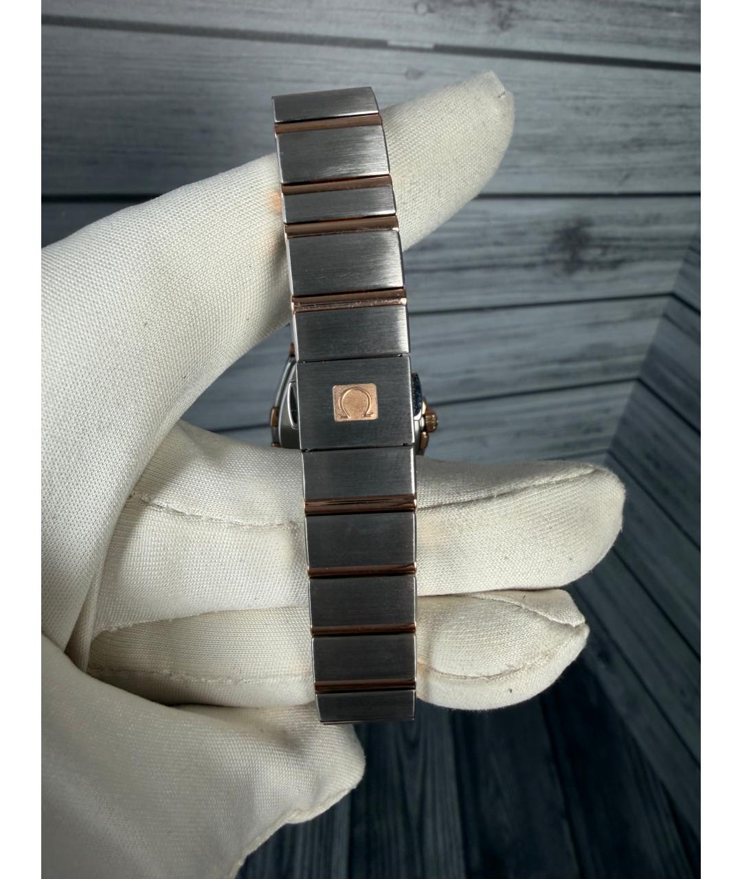 OMEGA Белые часы из розового золота, фото 9