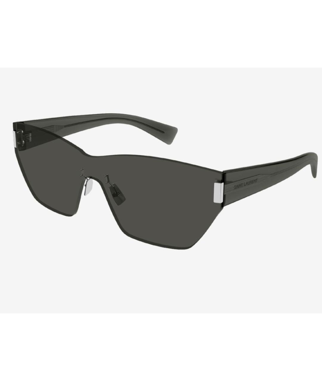 SAINT LAURENT Серые пластиковые солнцезащитные очки, фото 4