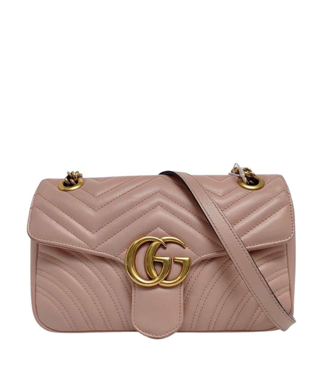 GUCCI Бежевая кожаная сумка через плечо, фото 1