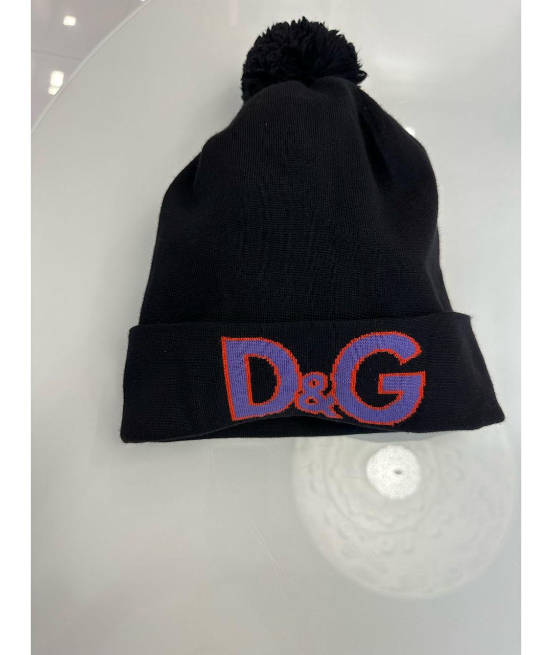 DOLCE&GABBANA Черная шерстяная шапка, фото 8