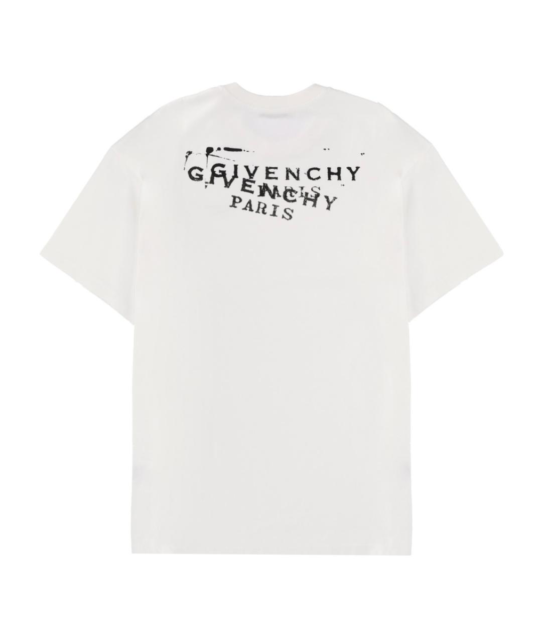 GIVENCHY Белая хлопковая футболка, фото 2