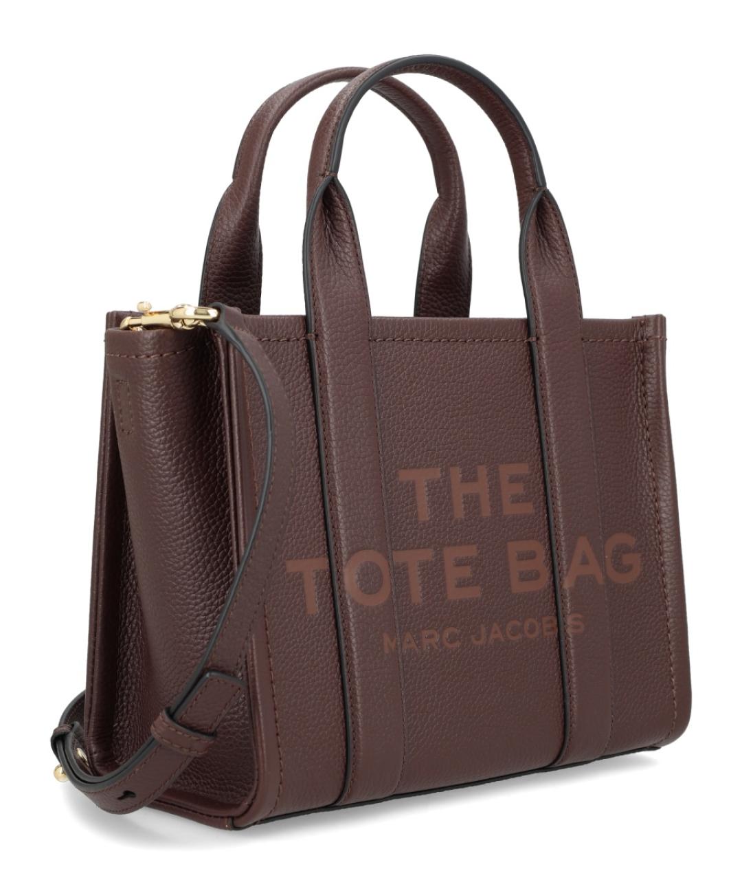 MARC JACOBS Коричневая кожаная сумка тоут, фото 2