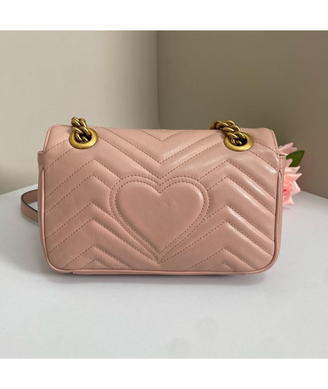 GUCCI Бежевая кожаная сумка через плечо, фото 4