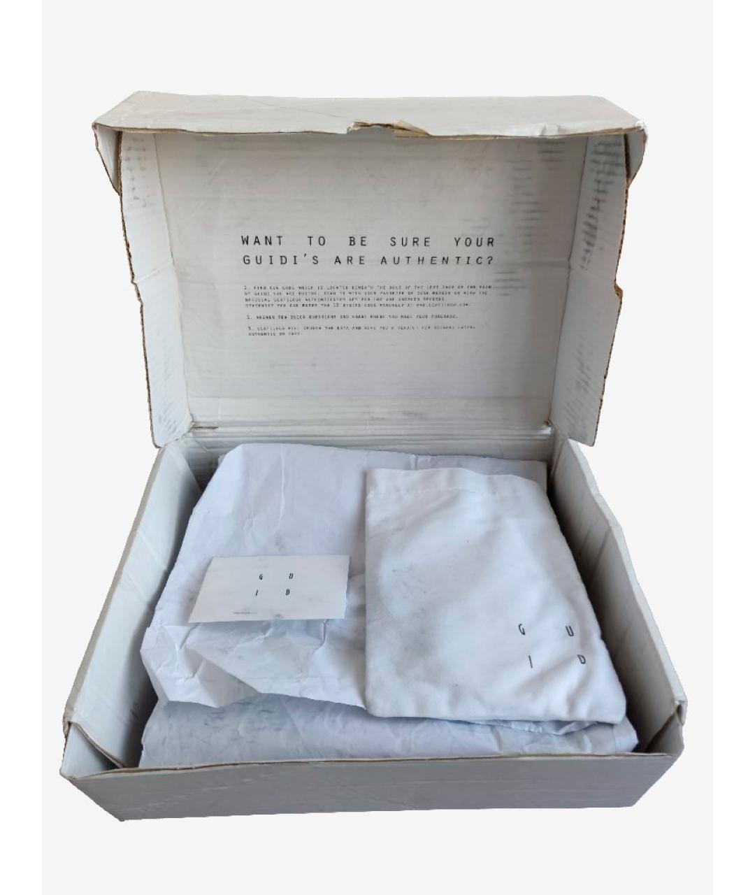 GUIDI Черные кожаные сапоги, фото 5