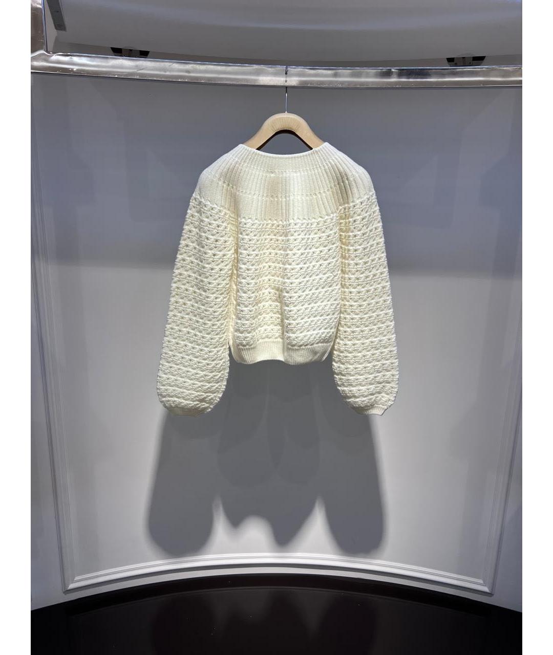 CHLOE Бежевый шерстяной джемпер / свитер, фото 3