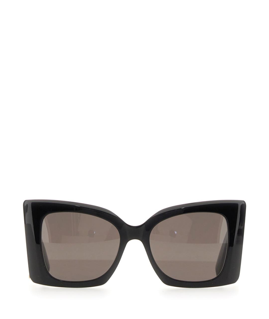 SAINT LAURENT Черные пластиковые солнцезащитные очки, фото 1